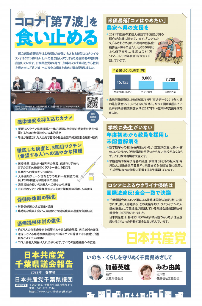 県議会報告 2022年春季号